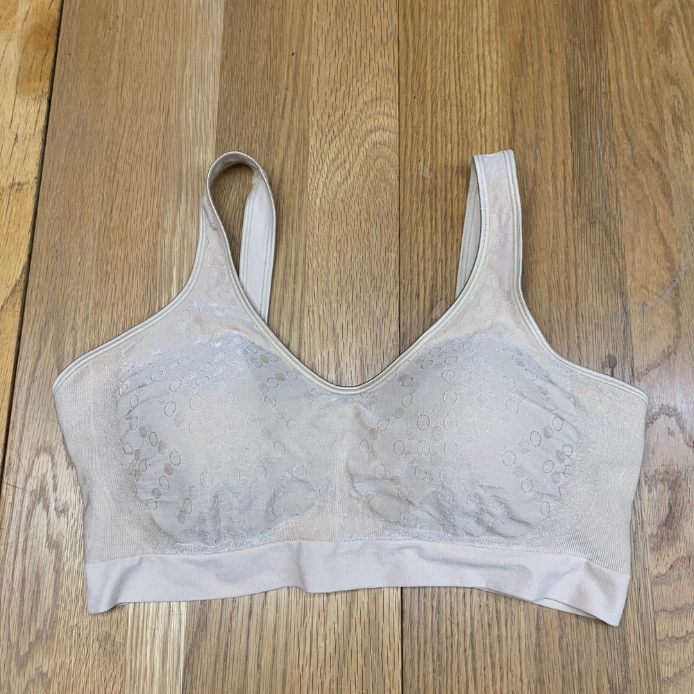 Bali Comfort Revolution Wireless Bra 3488 Tan Beige 3XL Seamless Padded Support‎